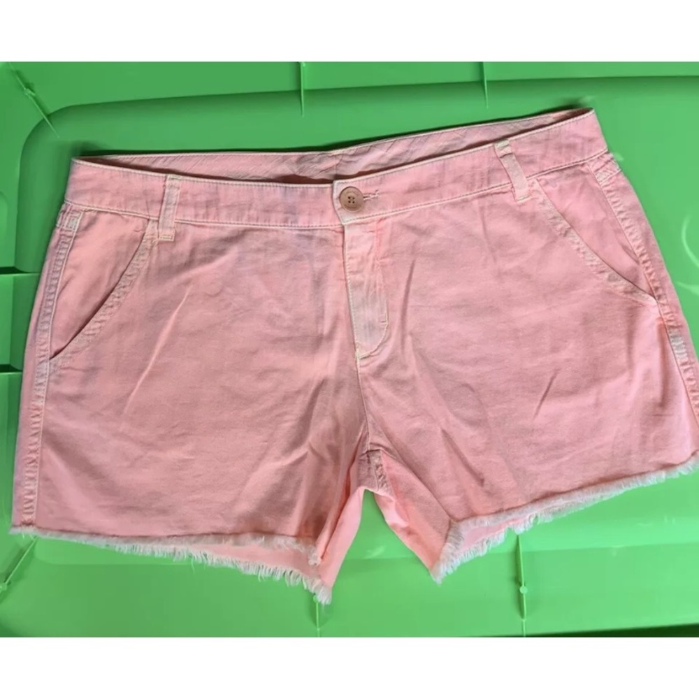 NWT Splendid Vintage Sunset Orange Shorts Size Large 17” Waist